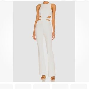 Misha Ivory Thea Cutout Sleeveless Jumpsuit Size 0